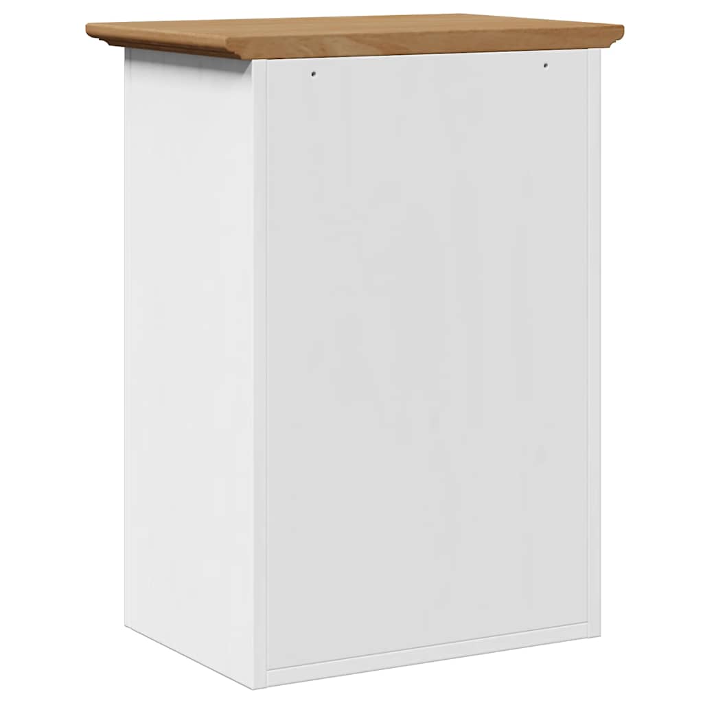 Armoire de salle de bain murale BODO blanc et marron 44x30x60 cm