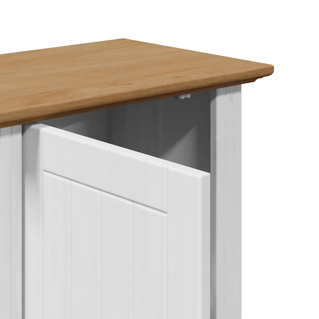 Armoire de salle de bain murale BODO blanc et marron 44x30x60 cm