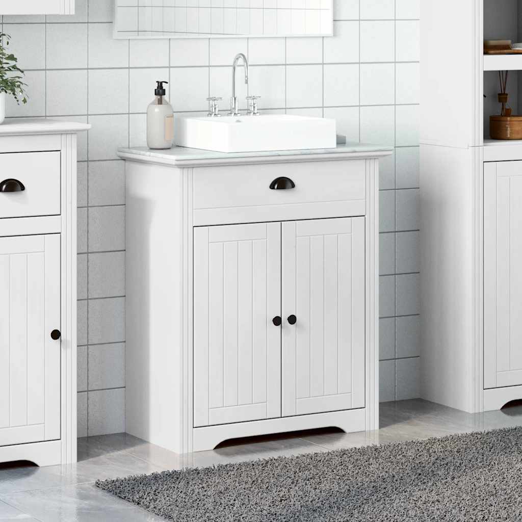 Meuble sous vasque BODO blanc 70x35x80 cm