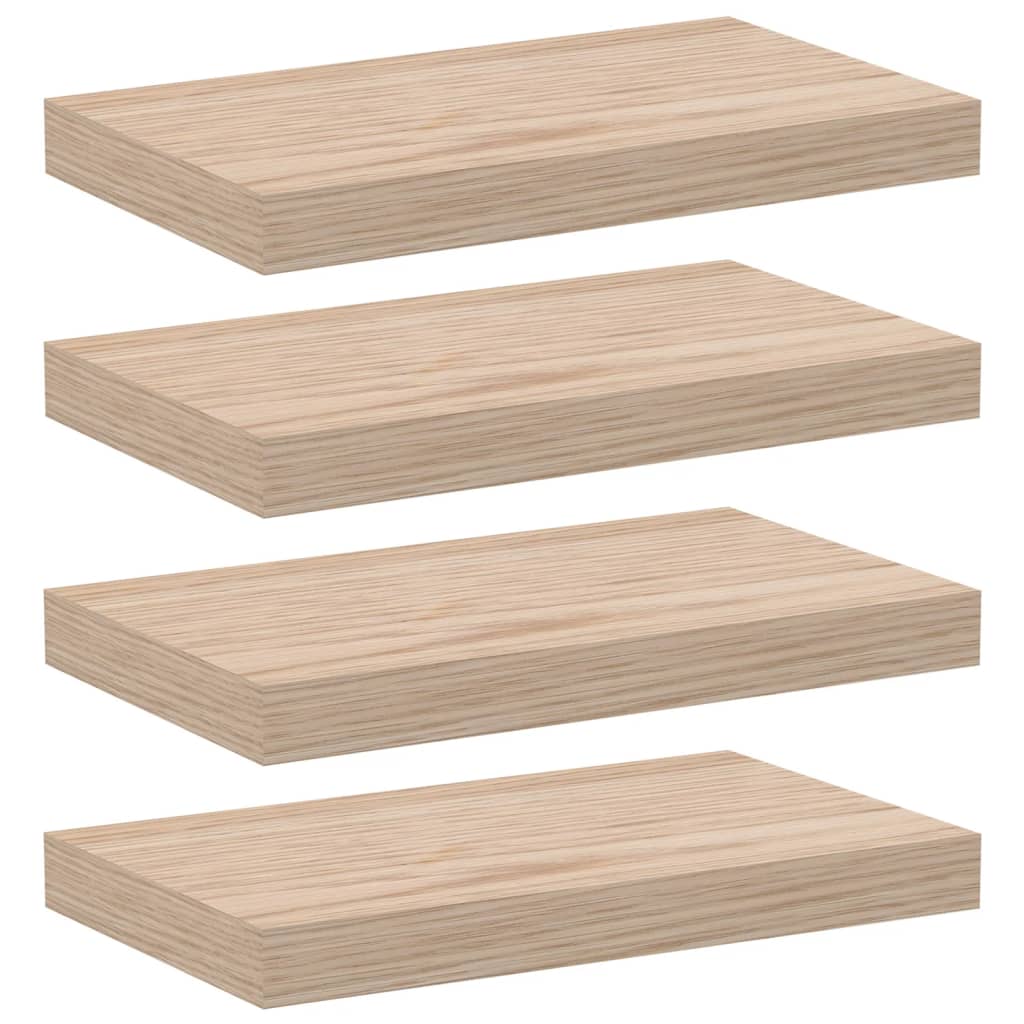 Étagères flottantes 4 pièces 40x23,5x4 cm en bois
