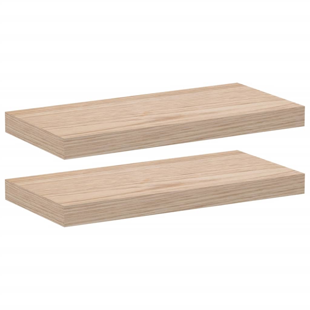 Floating shelves 2 pcs. 50x23.5x4 cm wood material