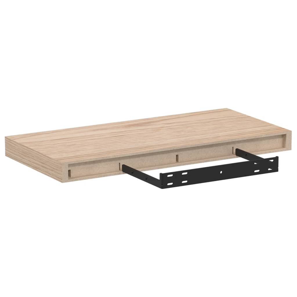 Floating shelves 2 pcs. 50x23.5x4 cm wood material