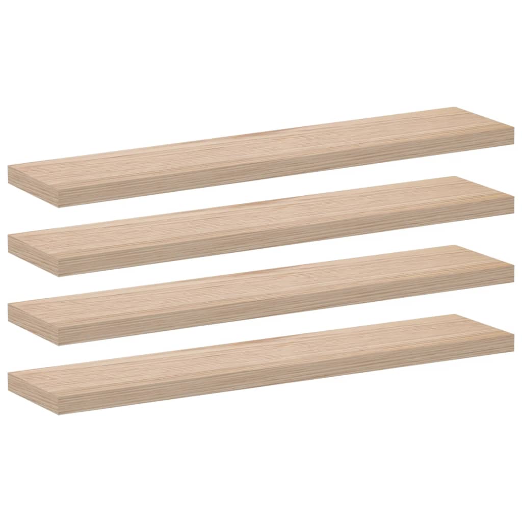 Etagères flottantes 4 pièces 110x23,5x4 cm en bois