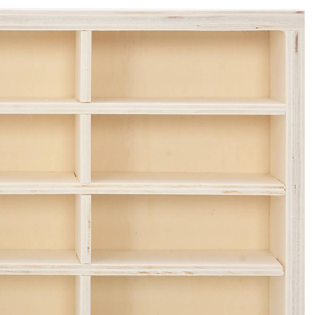 Sammlervitrine aus Holz mit 60 Fächern 60x4,5x40,5 cm