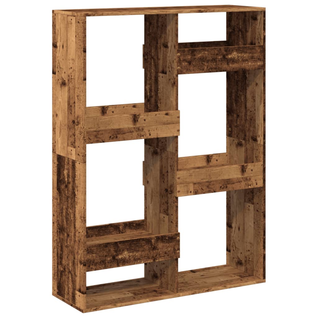 Bookshelf reclaimed wood look 100x33x135 cm wood-based material