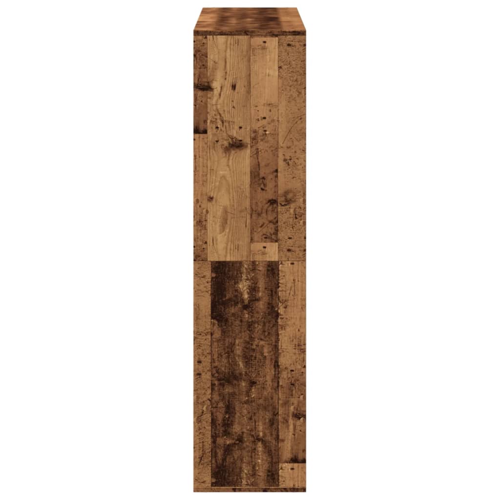 Bookshelf reclaimed wood look 100x33x135 cm wood-based material