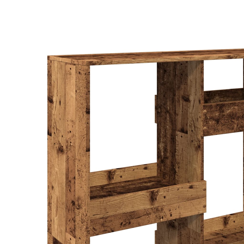 Bookshelf reclaimed wood look 100x33x135 cm wood-based material
