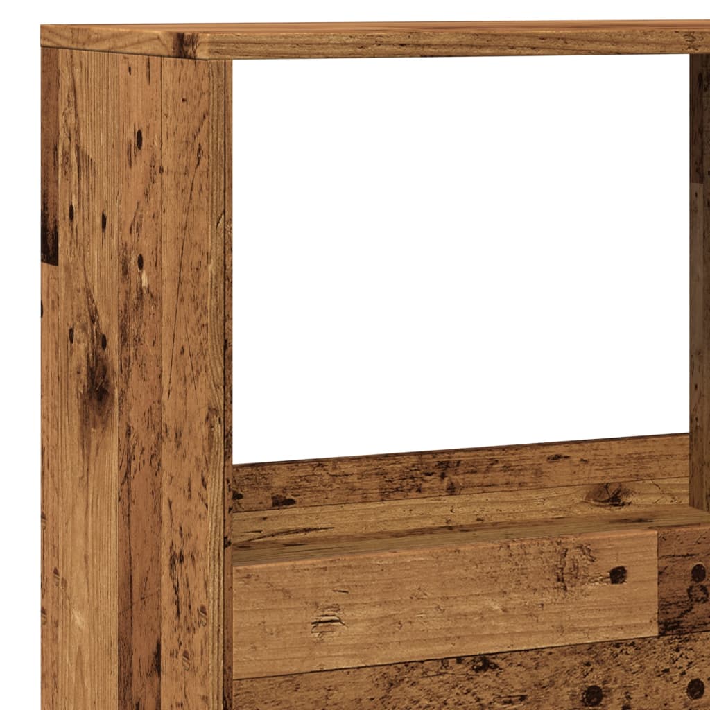 Bookshelf reclaimed wood look 100x33x155.5 cm wood-based material