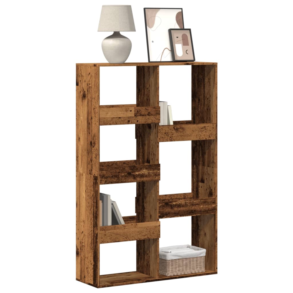 Bookshelf reclaimed wood look 100x33x155.5 cm wood-based material