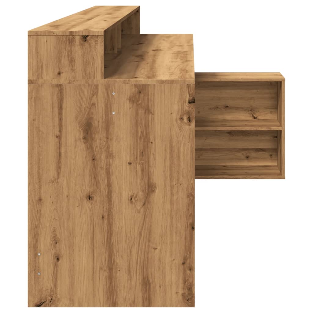 LED desk Artisan oak 200x104x91 wood material