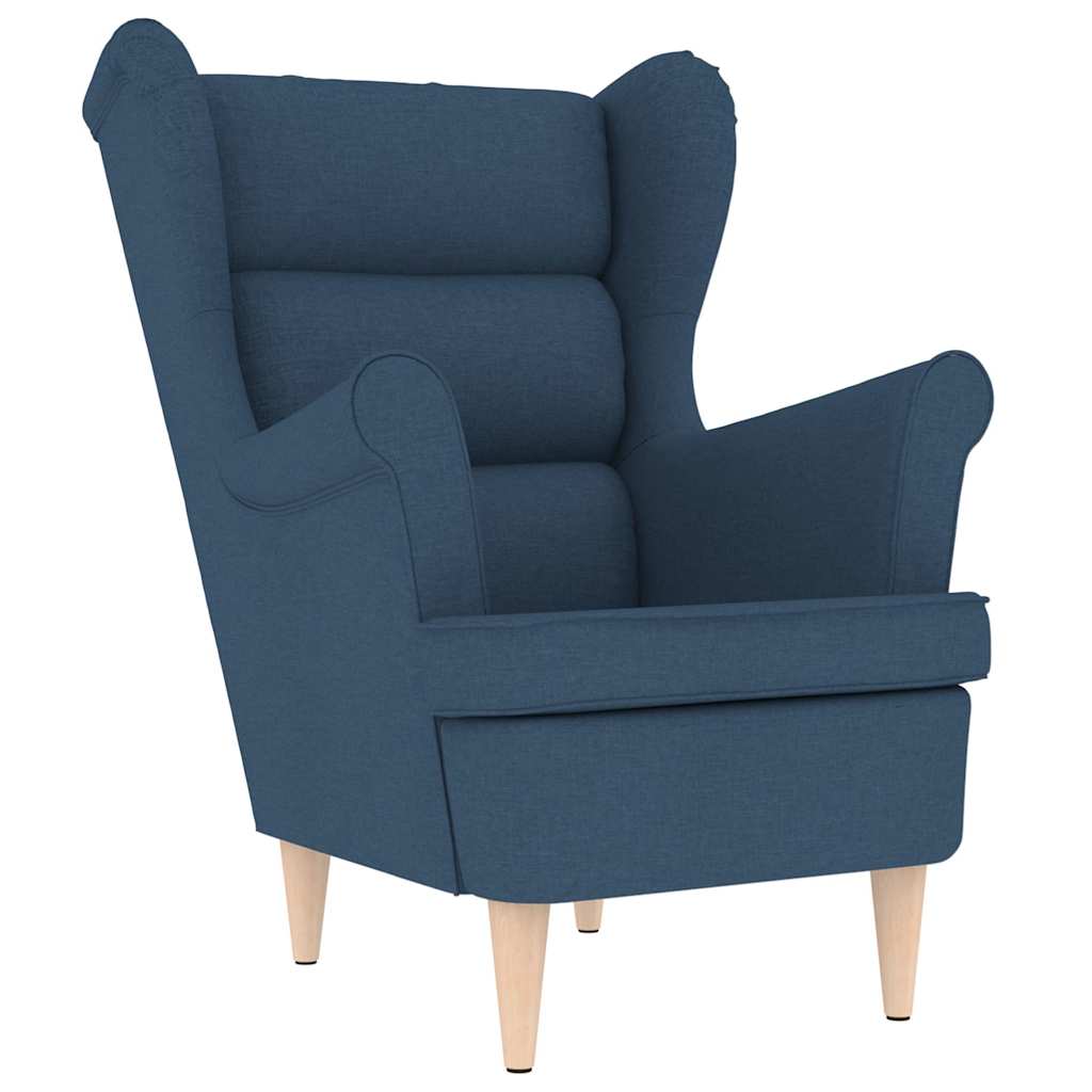 Fauteuil Bleu 74x84x100 cm tissu