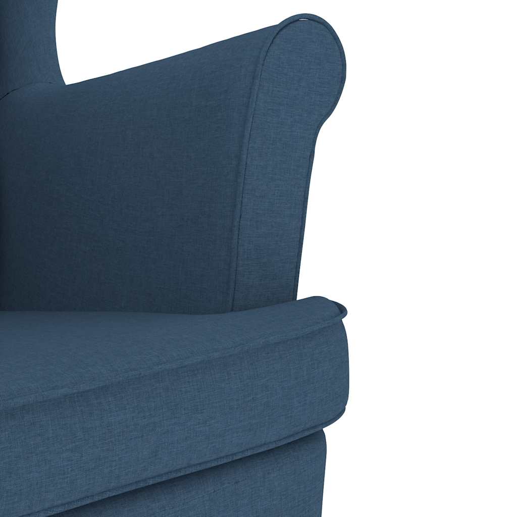 Fauteuil Bleu 74x84x100 cm tissu