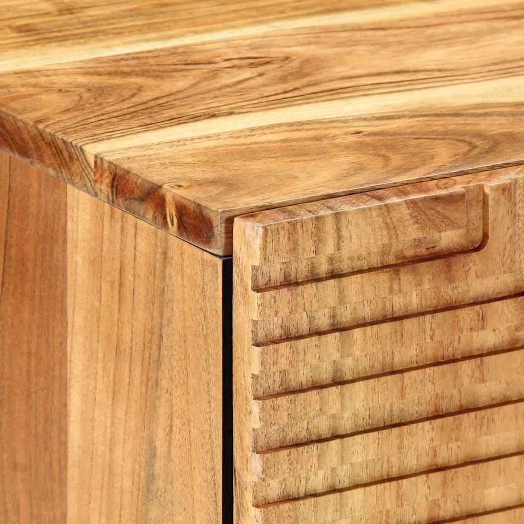 Badezimmermöbel Set mit Regal 2 pcs Braun Akazie Massivholz