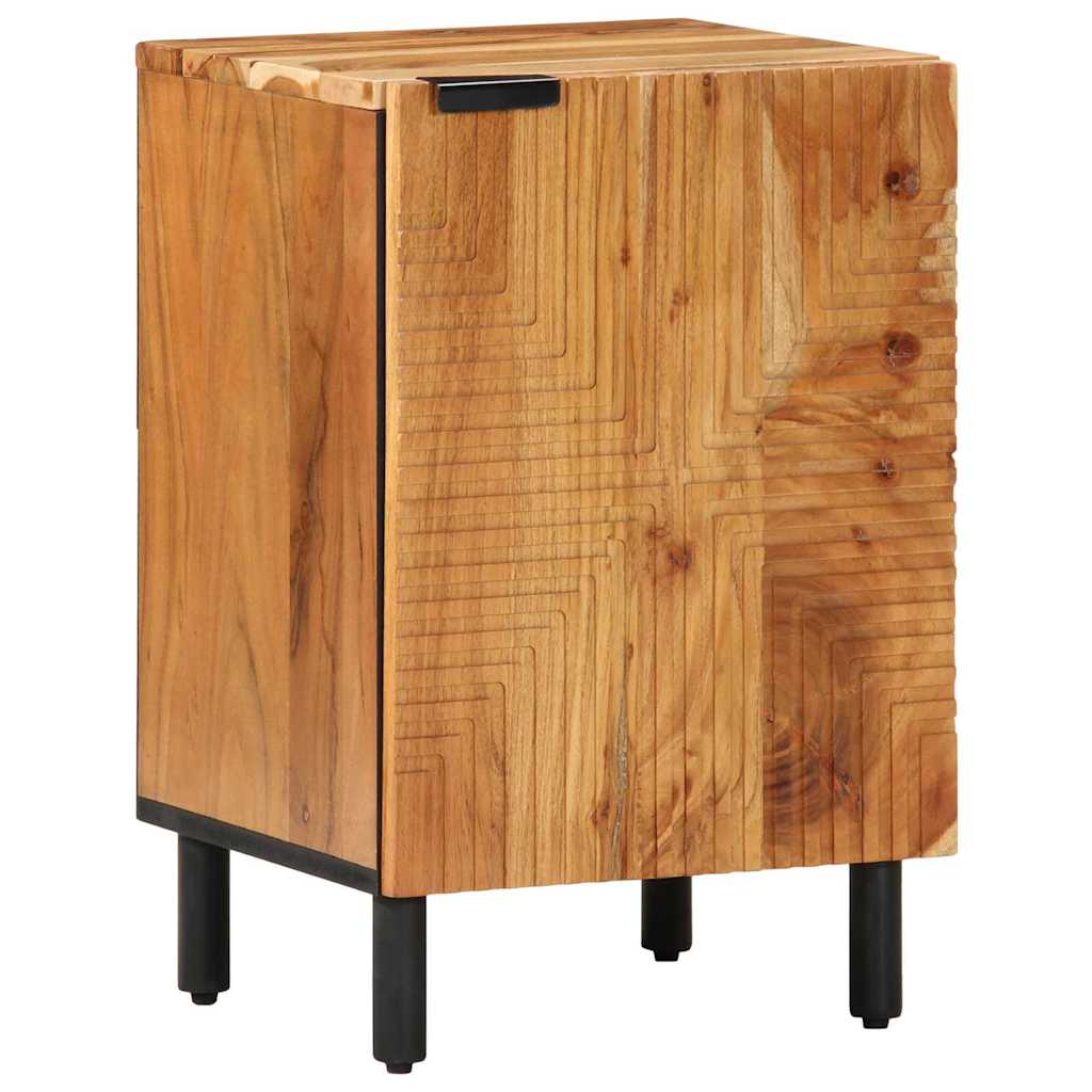 Badezimmermöbel Set mit Regal 4 pcs Braun Akazie Massivholz