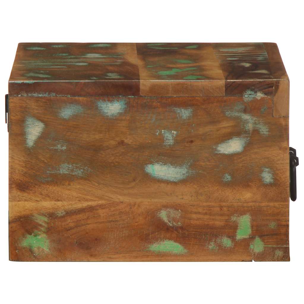 Wall-mounted bedside tables, 2 pieces, solid reclaimed wood