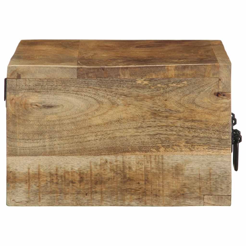 Meuble TV mural 60x30x19 cm Bois de manguier brut