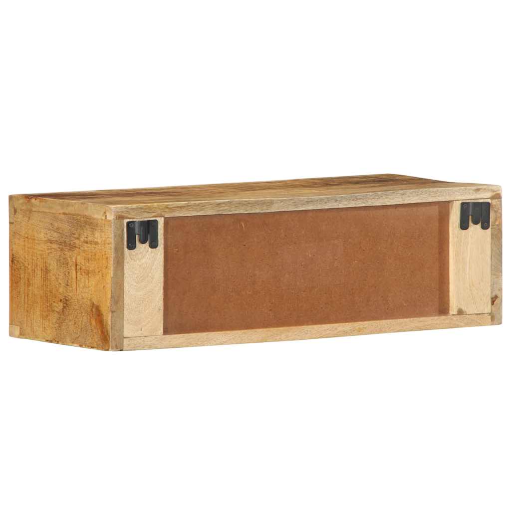 Meuble TV mural 60x30x19 cm Bois de manguier brut
