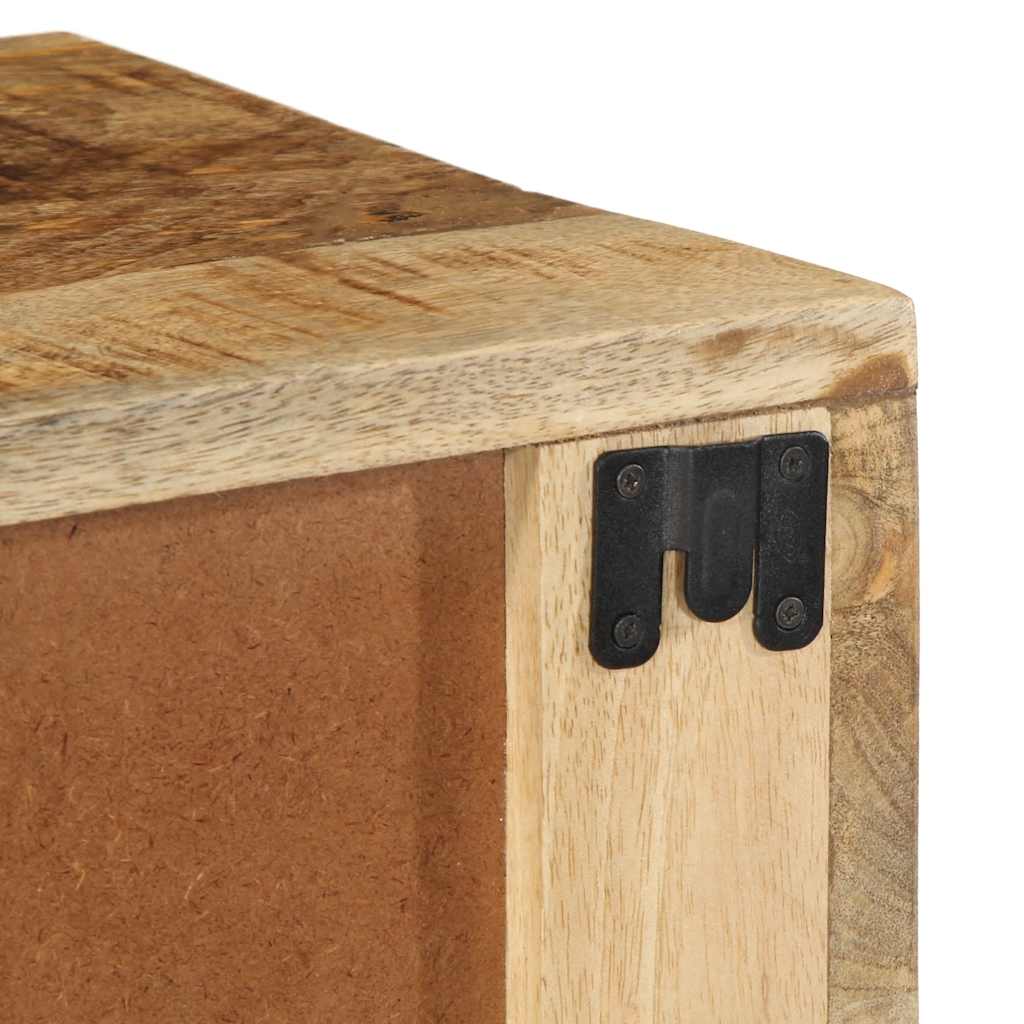 Meuble TV mural 60x30x19 cm Bois de manguier brut
