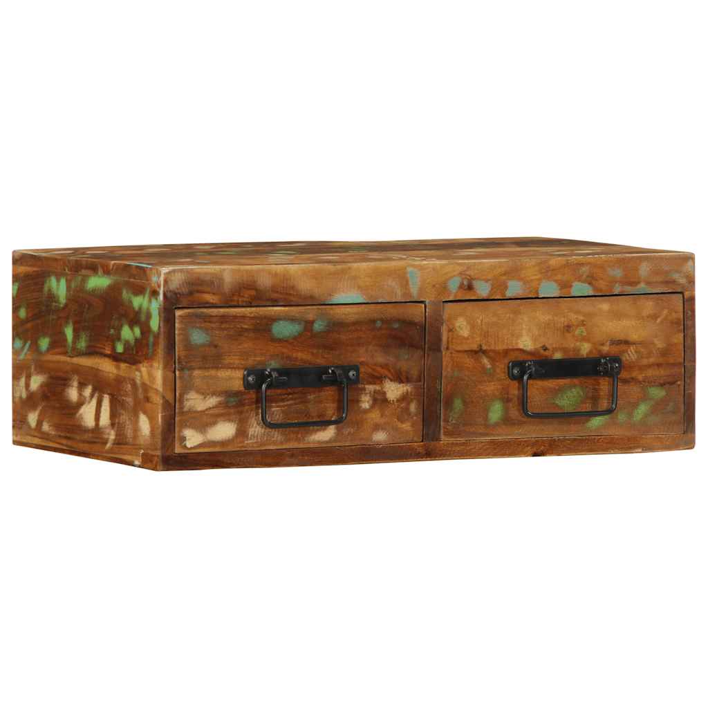 TV wall cabinet 60x30x19 cm solid reclaimed wood