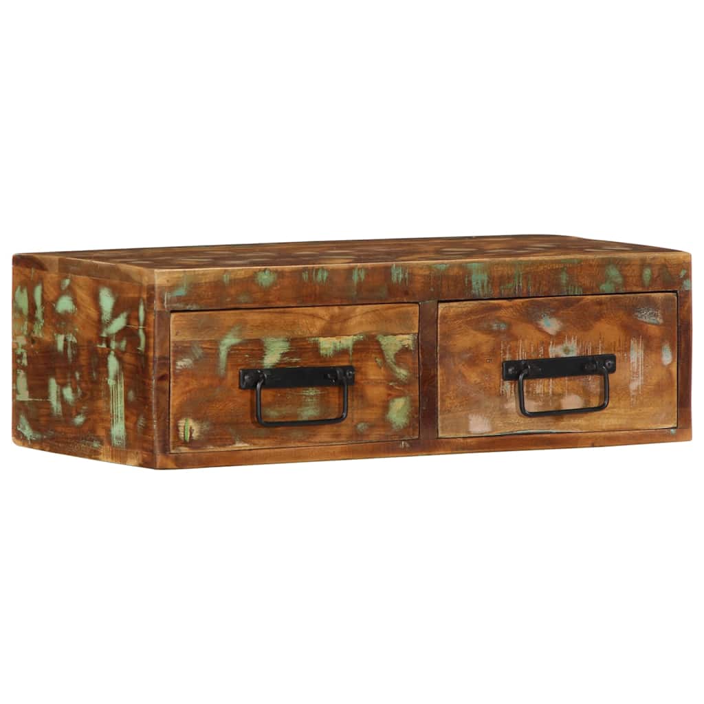 TV wall cabinet 60x30x19 cm solid reclaimed wood