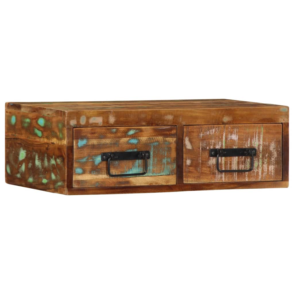 TV wall cabinet 60x30x19 cm solid reclaimed wood
