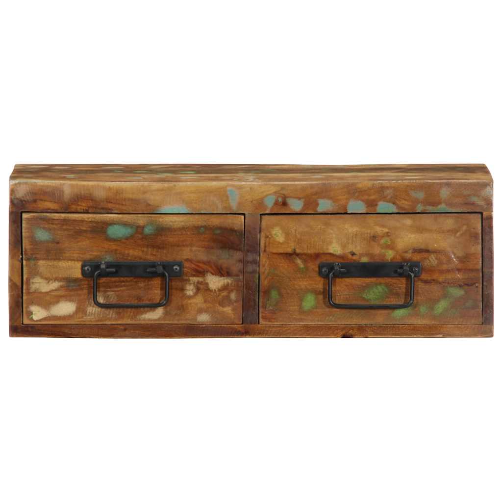 TV wall cabinet 60x30x19 cm solid reclaimed wood