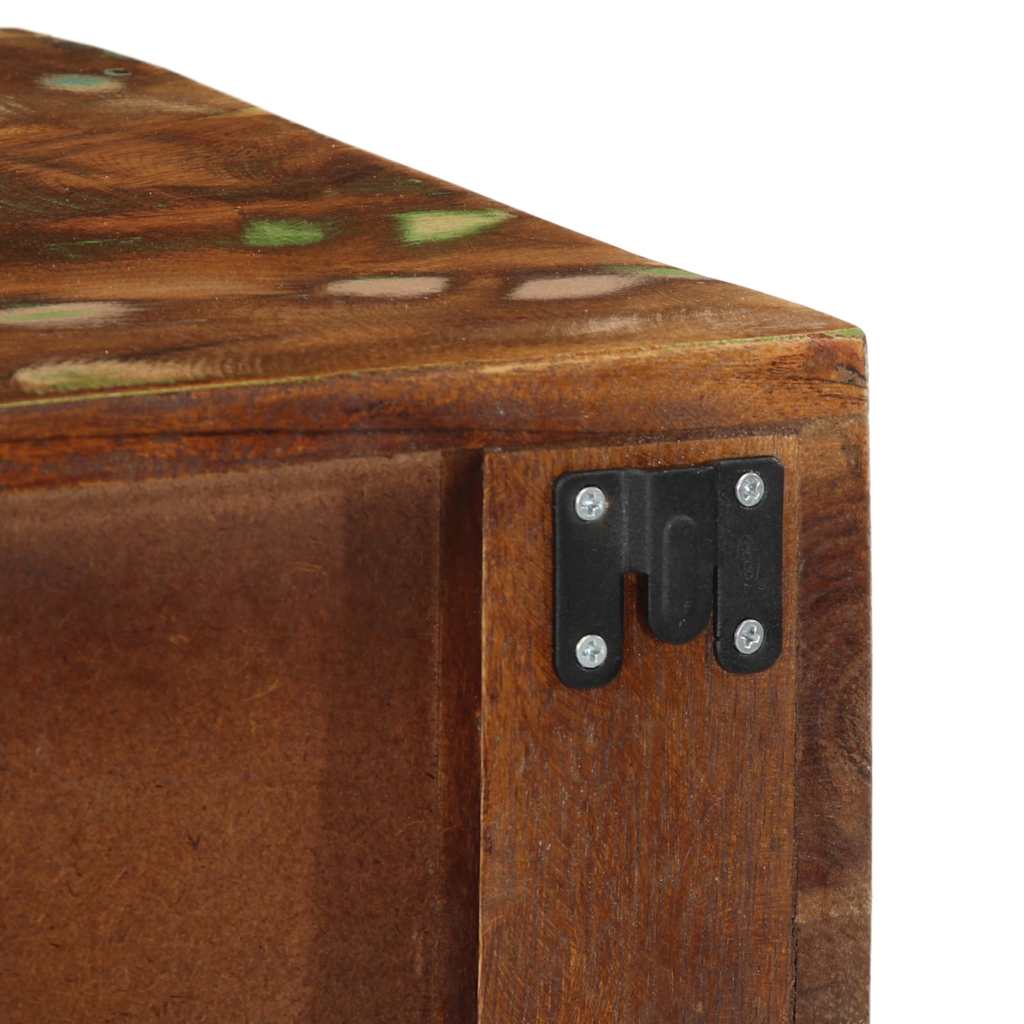 TV wall cabinet 60x30x19 cm solid reclaimed wood