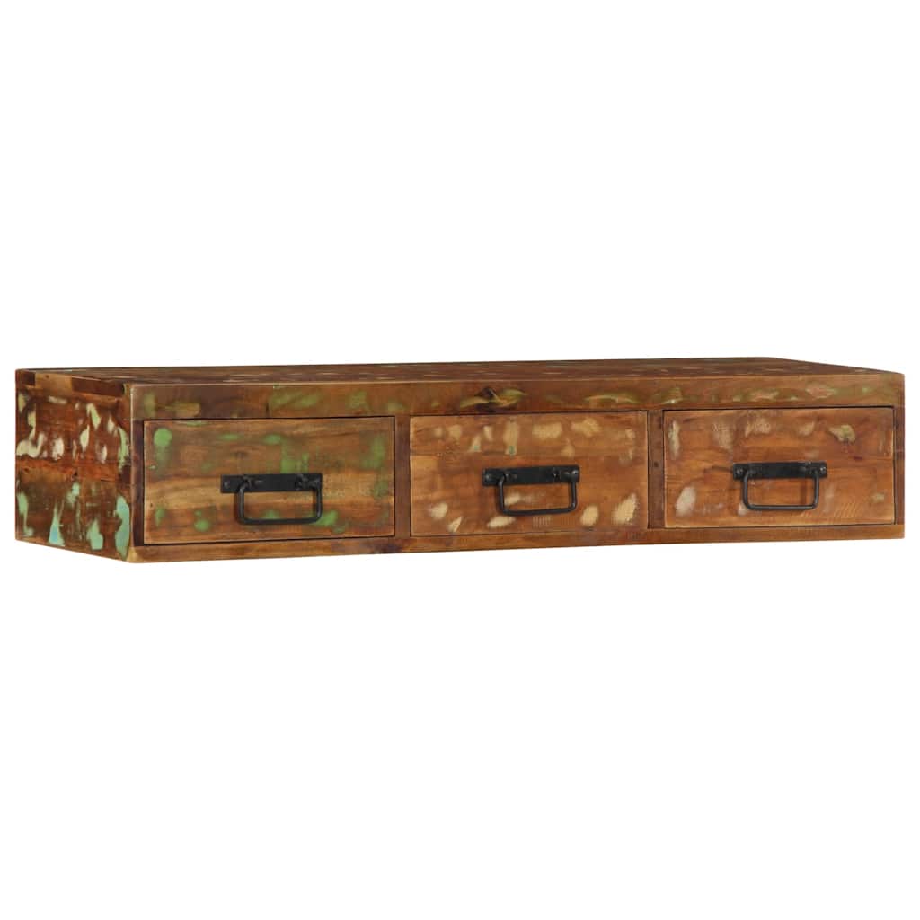 TV-Wandschrank 100x30x19 cm Altholz Massiv