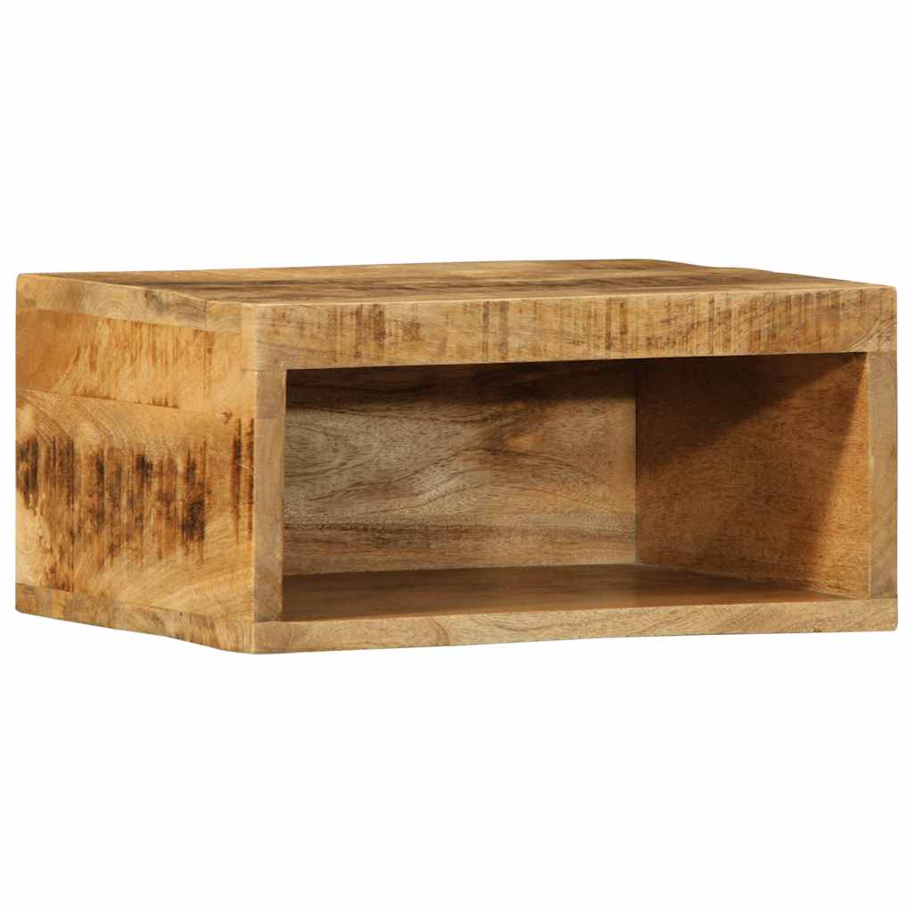 Meuble TV mural 40x30x19 cm Bois de manguier brut