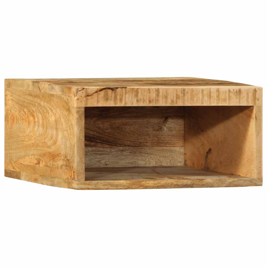 Meuble TV mural 40x30x19 cm Bois de manguier brut