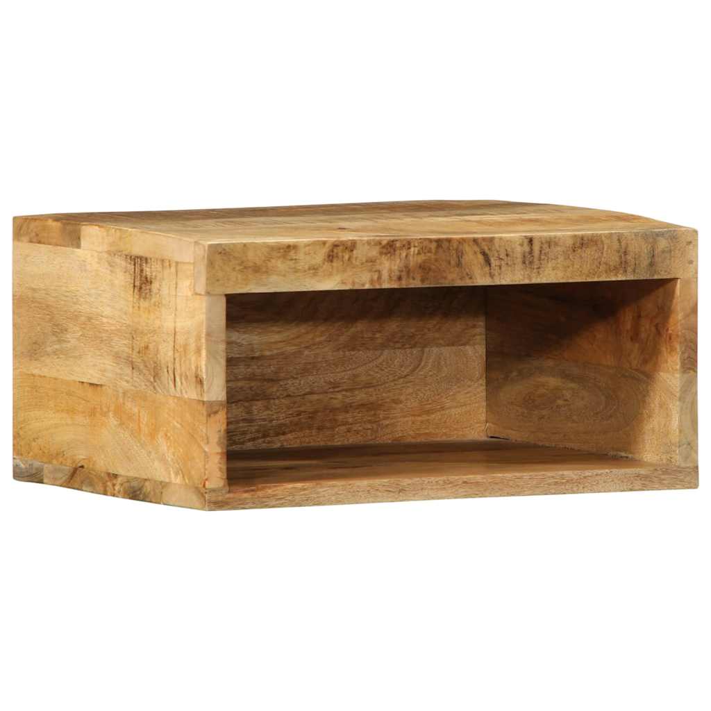 Meuble TV mural 40x30x19 cm Bois de manguier brut