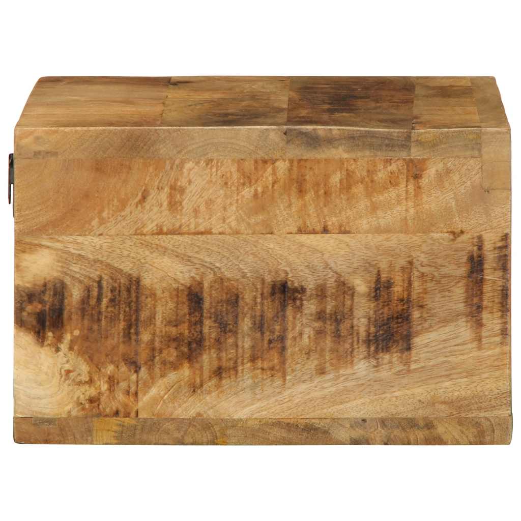 Meuble TV mural 40x30x19 cm Bois de manguier brut