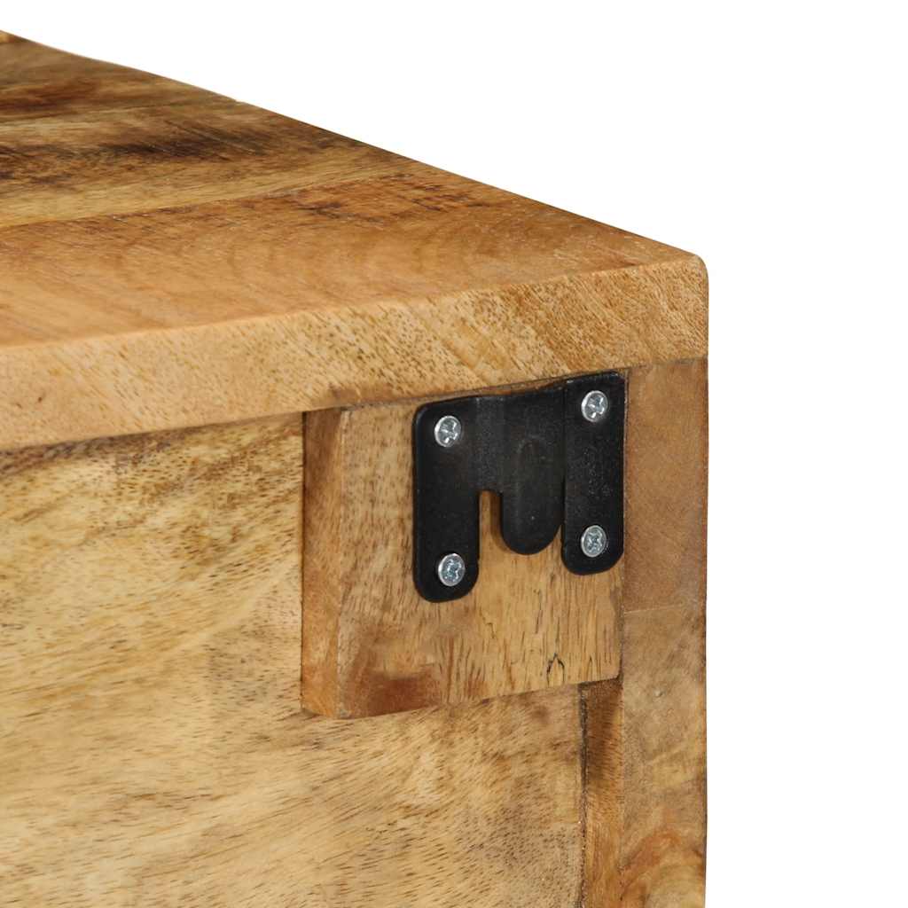 Meuble TV mural 40x30x19 cm Bois de manguier brut