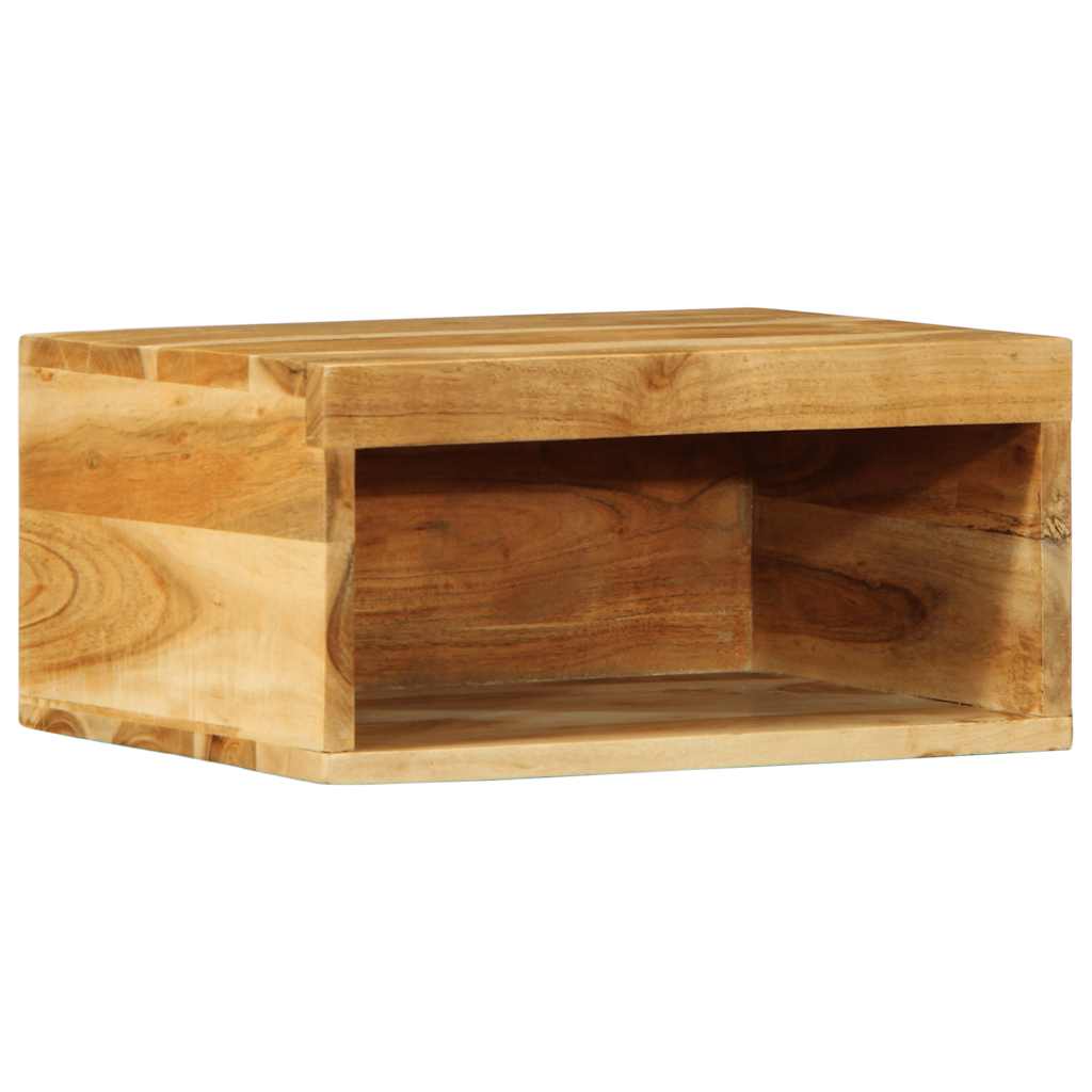 Meuble TV mural 40x30x19 cm en bois d'acacia massif