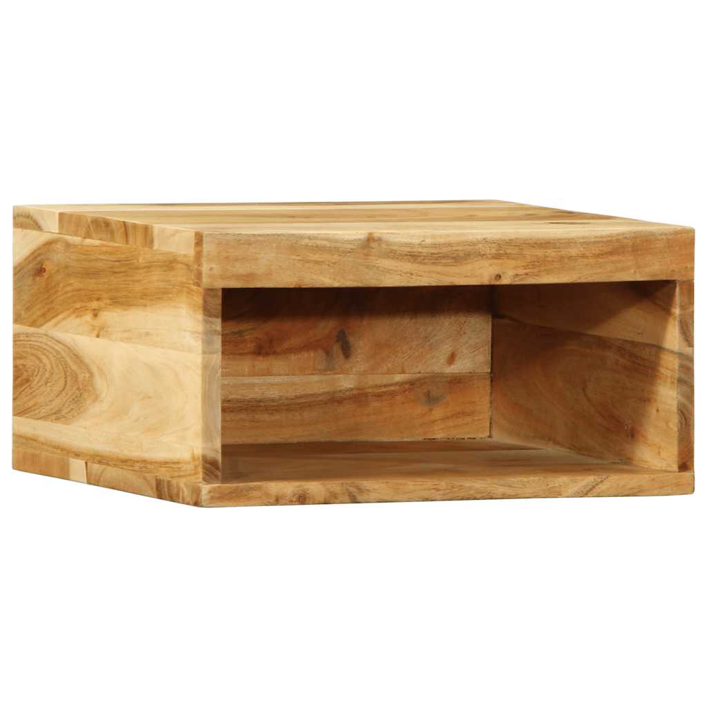 Meuble TV mural 40x30x19 cm en bois d'acacia massif