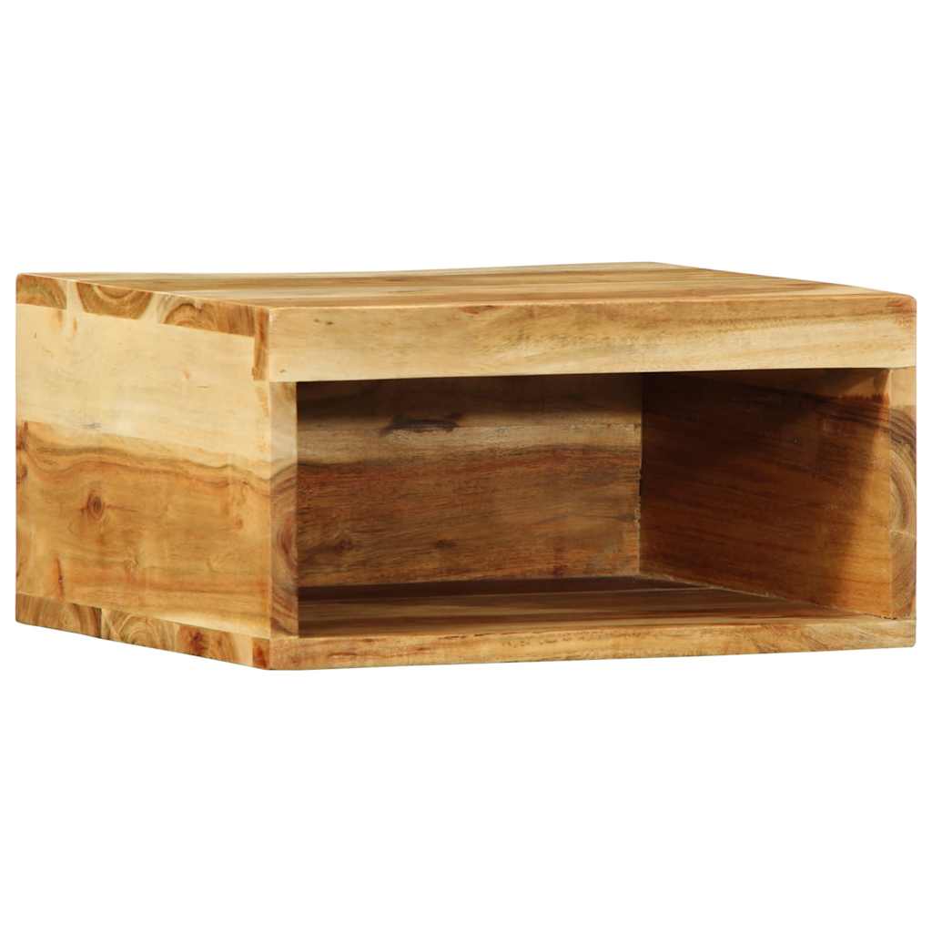 Meuble TV mural 40x30x19 cm en bois d'acacia massif