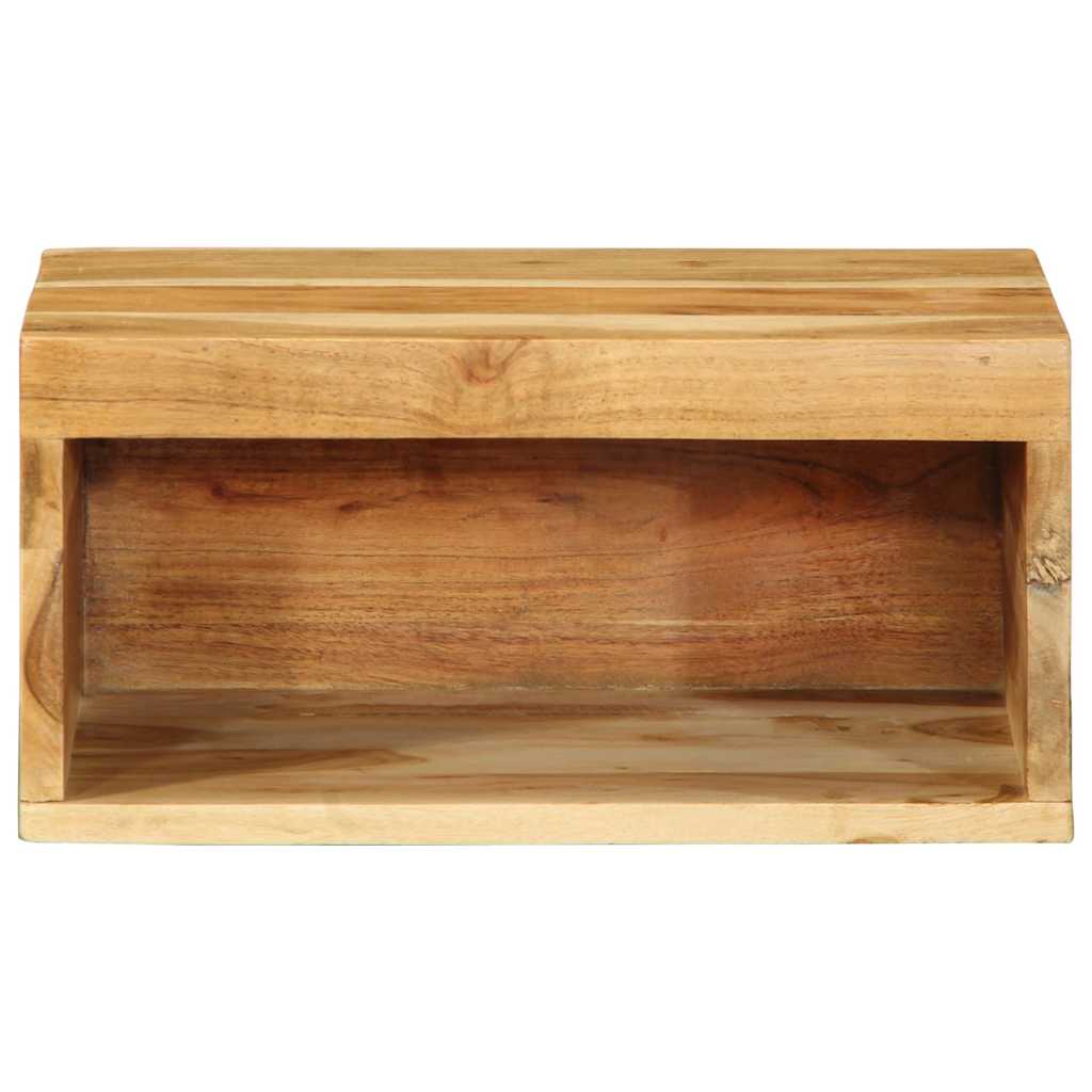 Meuble TV mural 40x30x19 cm en bois d'acacia massif