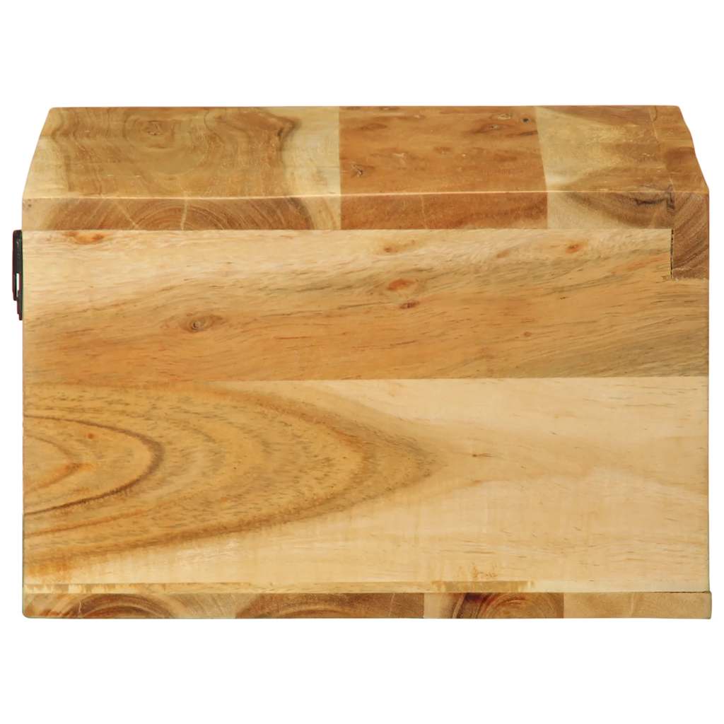 Meuble TV mural 40x30x19 cm en bois d'acacia massif