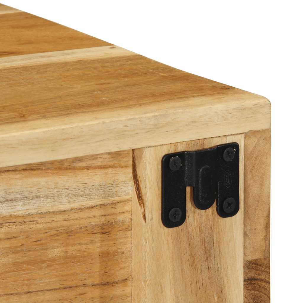Meuble TV mural 40x30x19 cm en bois d'acacia massif