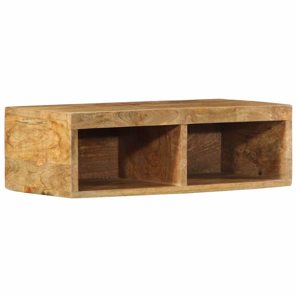 Meuble TV mural 60x30x19 cm Bois de manguier brut