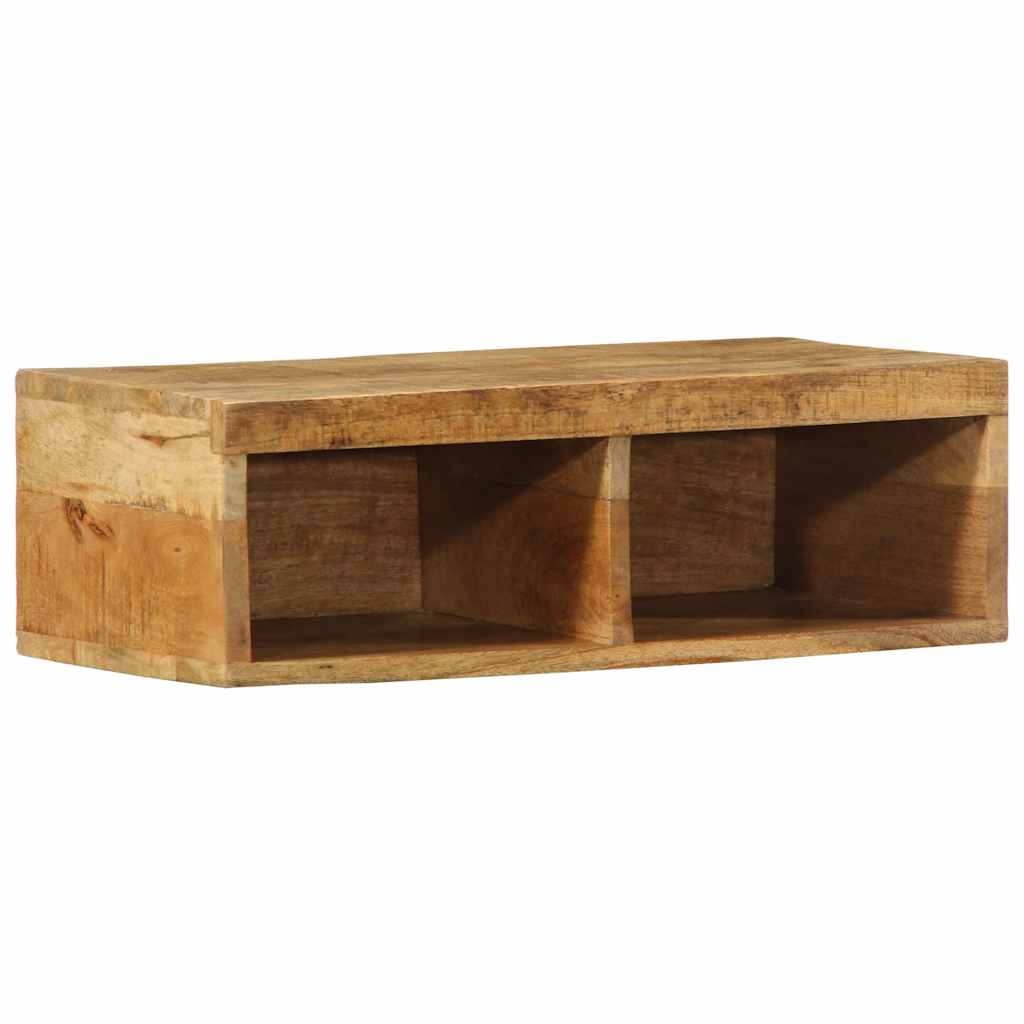 Meuble TV mural 60x30x19 cm Bois de manguier brut