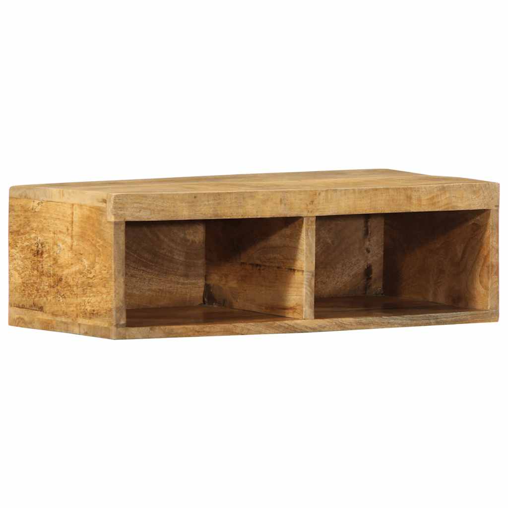 Meuble TV mural 60x30x19 cm Bois de manguier brut