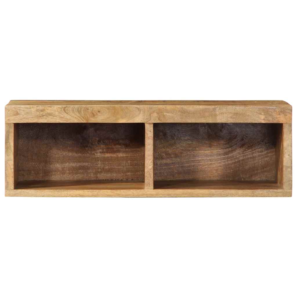 Meuble TV mural 60x30x19 cm Bois de manguier brut