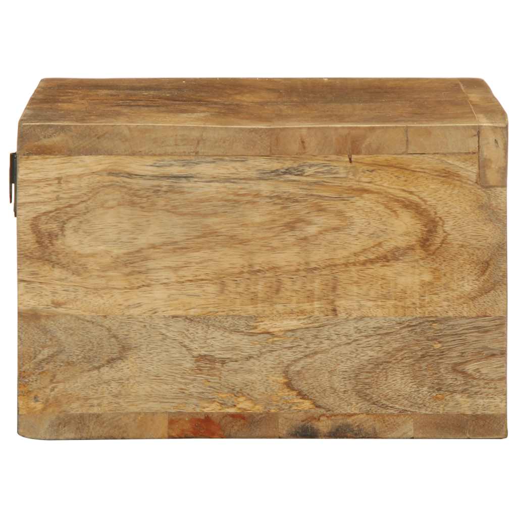 Meuble TV mural 60x30x19 cm Bois de manguier brut
