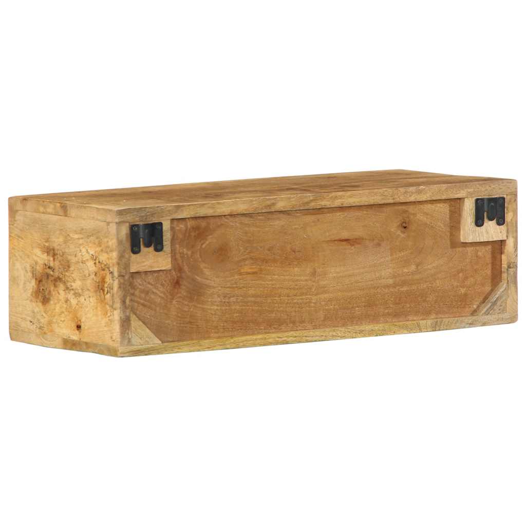 Meuble TV mural 60x30x19 cm Bois de manguier brut