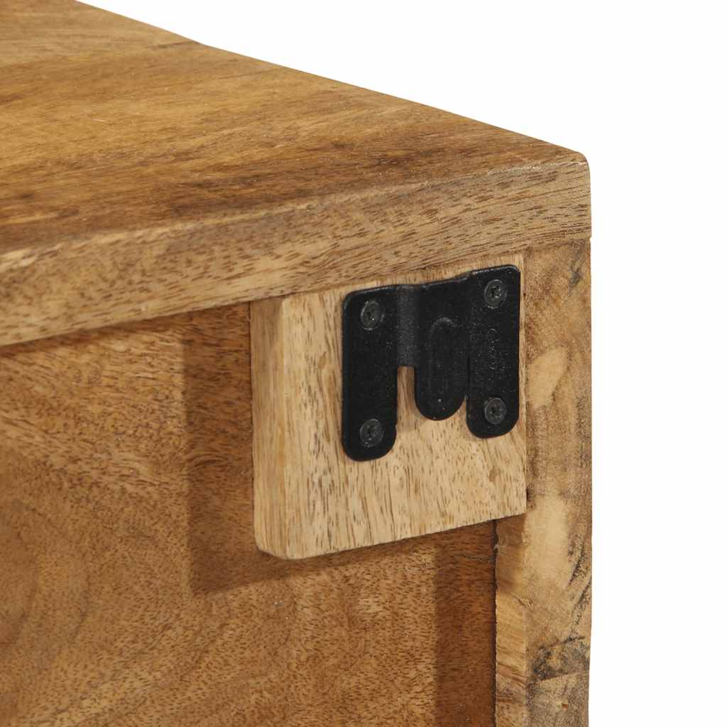 Meuble TV mural 60x30x19 cm Bois de manguier brut