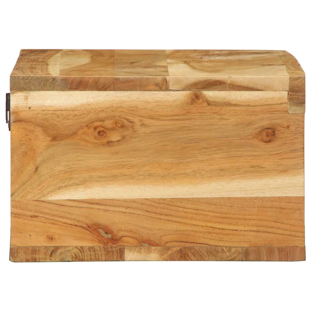 Meuble TV mural 60x30x19 cm en bois d'acacia massif