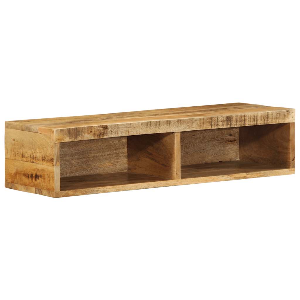 Meuble TV mural 80x30x19 cm Bois de manguier brut