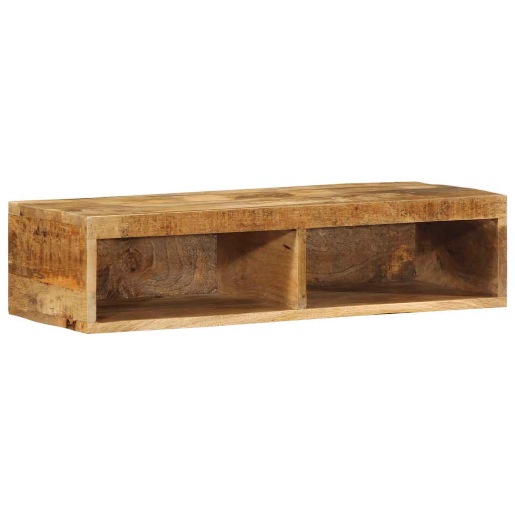 Meuble TV mural 80x30x19 cm Bois de manguier brut