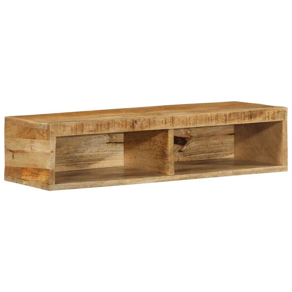 Meuble TV mural 80x30x19 cm Bois de manguier brut